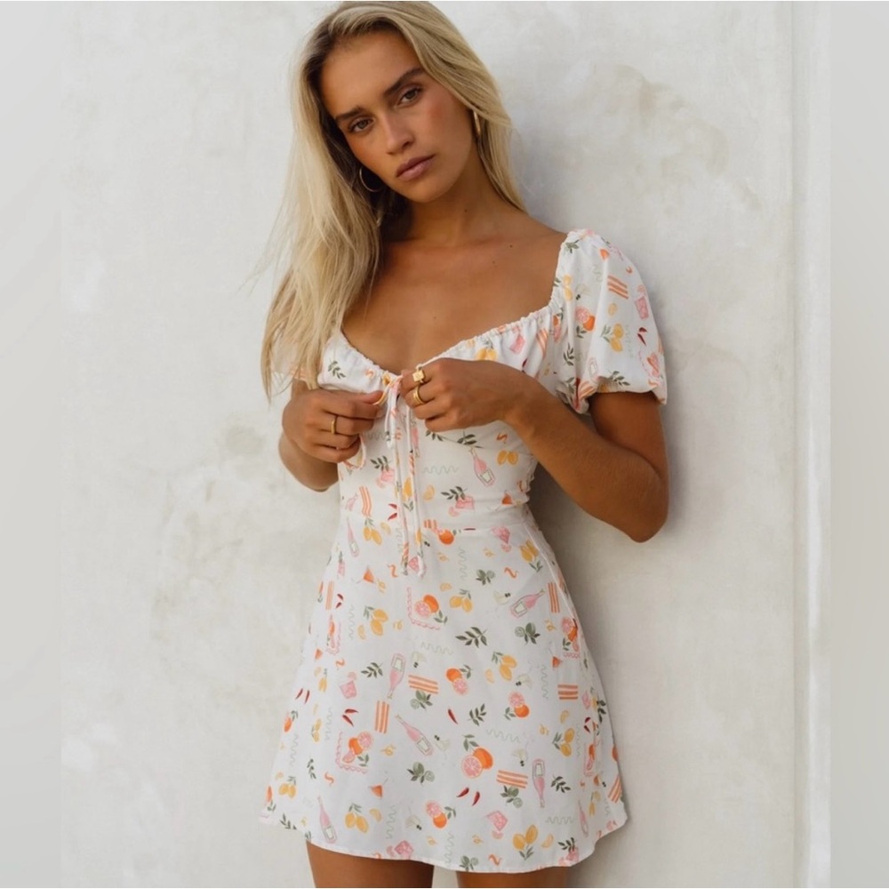 RESA Aperitivo Dress with Puff Sleeves